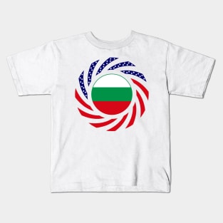 Bulgarian American Multinational Patriot Flag Series Kids T-Shirt